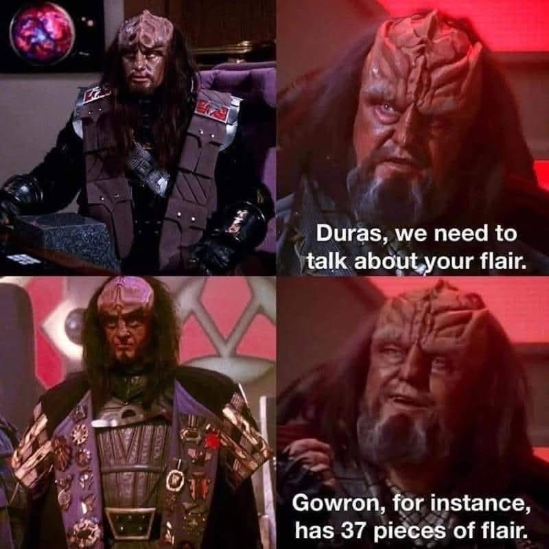 When you hit that 37 pieces of flair mark but your boss thinks you need to tone it down