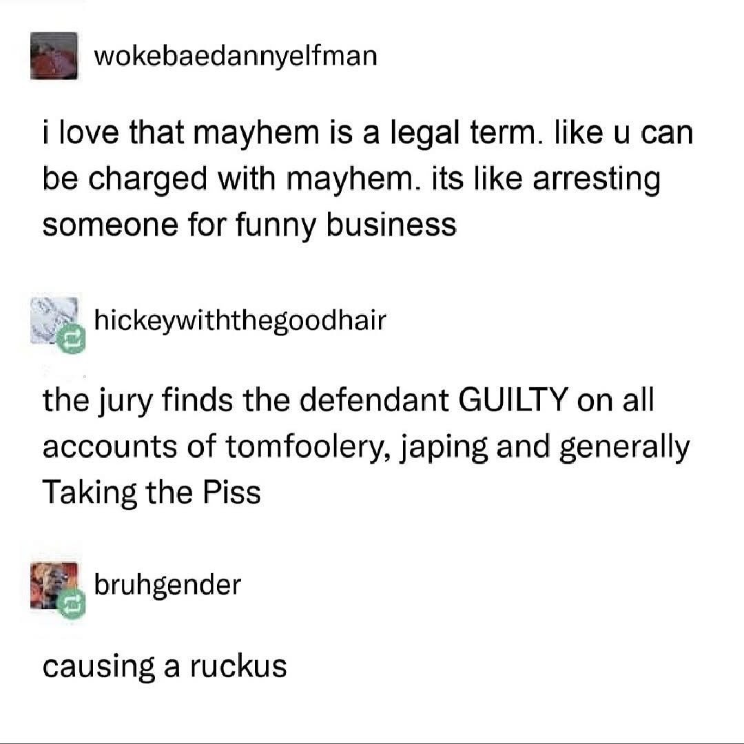 Wait, so they're arresting people for being pranksters? This is what courtroom drama memes are made of.