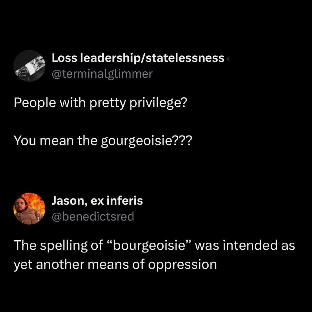 Someone's mad they can't spell bourgeoisie and just made up a new word for it