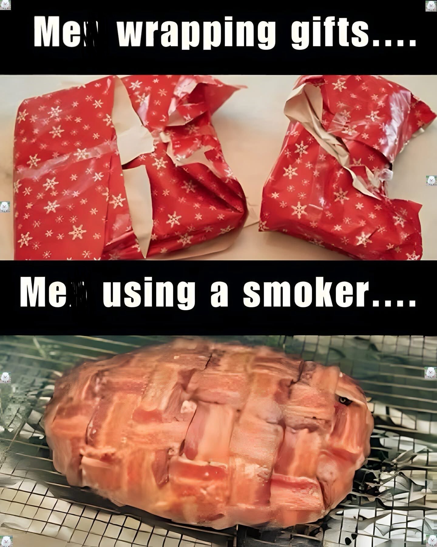 My wrapping skills vs. my cooking skills