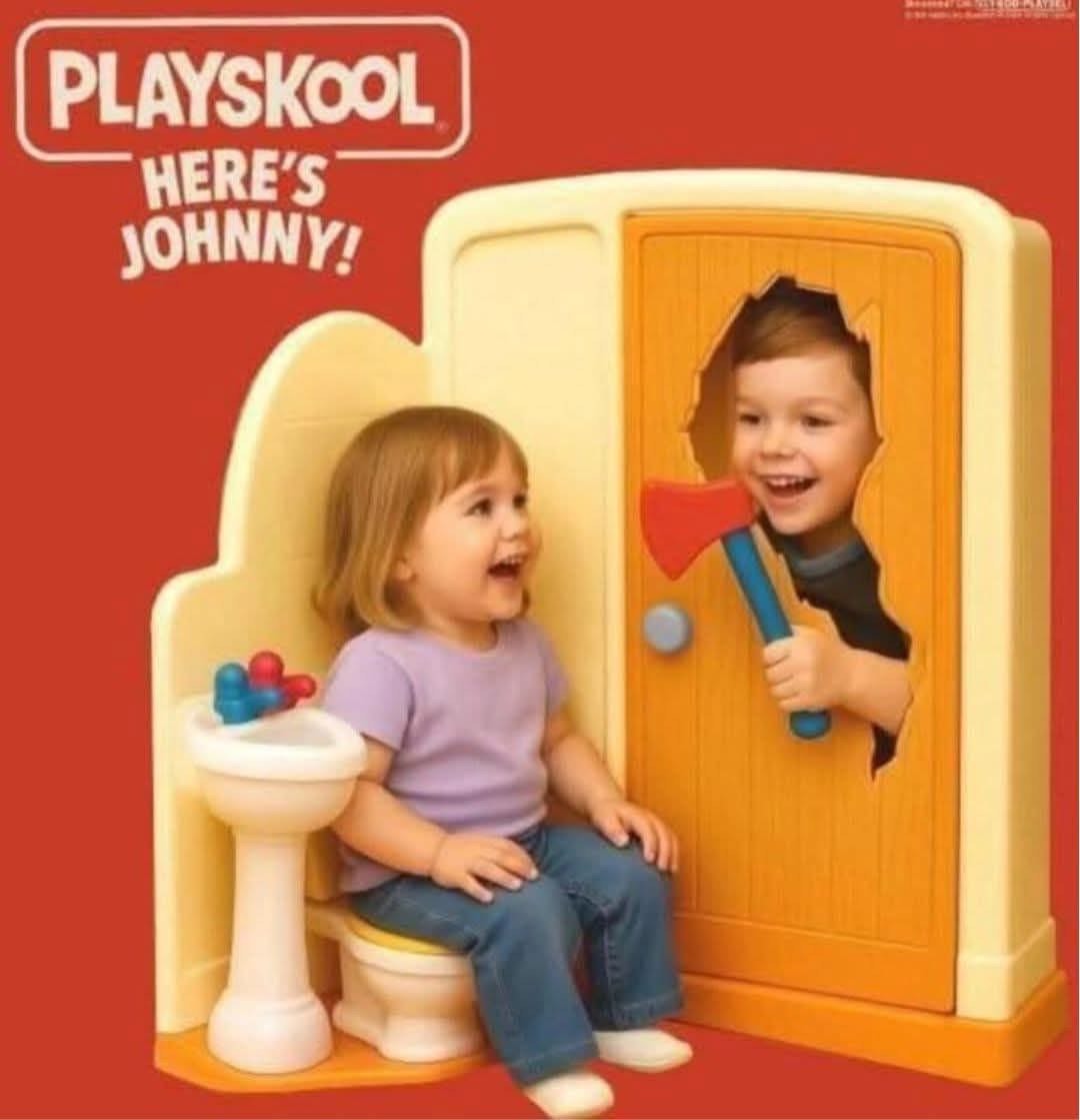 Playskool is wildin with this "Here's Johnny" line. That axe is terrifying.