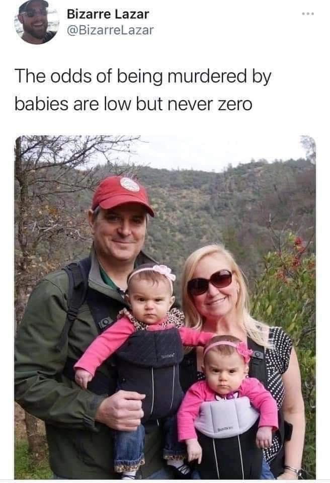 The two babies in this pic look like they're plotting something.