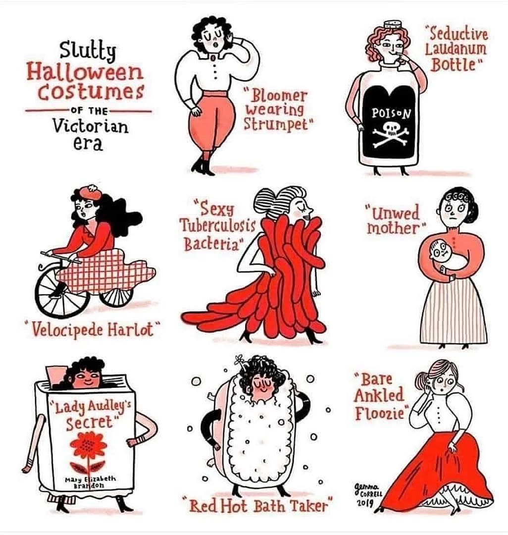 Victorian era Halloween costumes were wildin' apparently