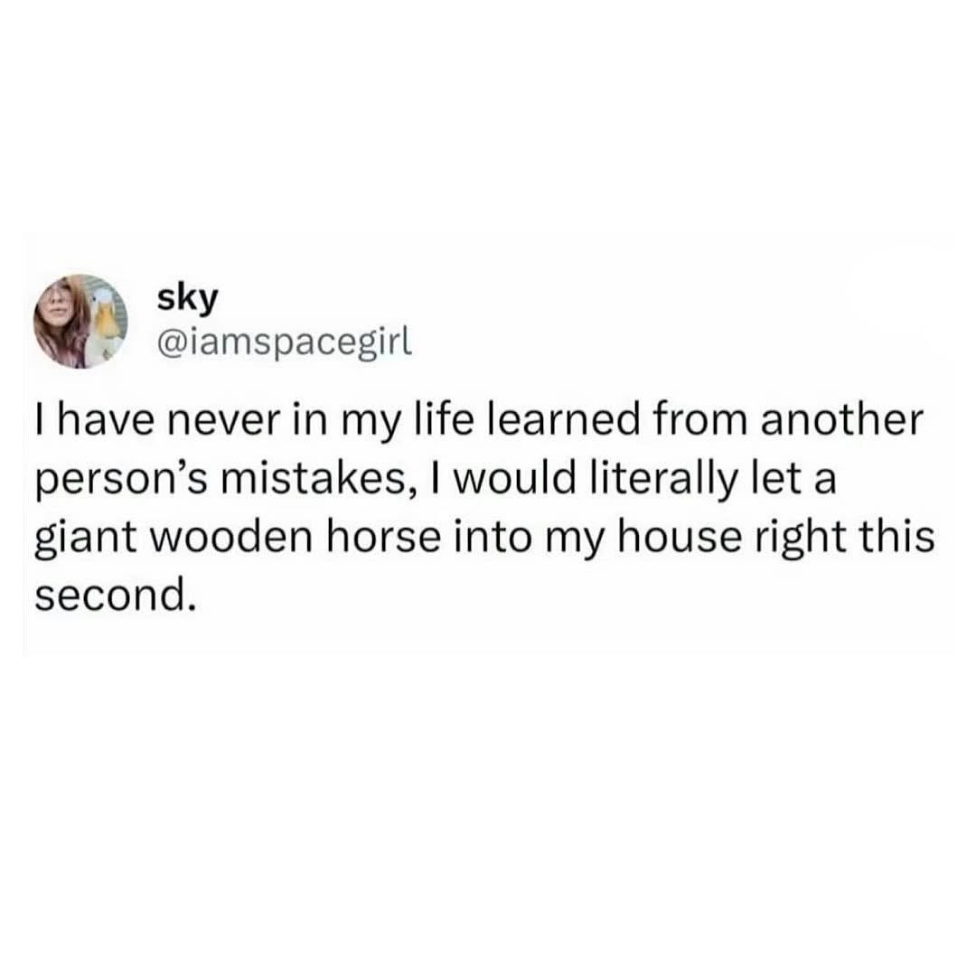 Lol, me thinking I'm smart but will for sure fall for the same obvious trap