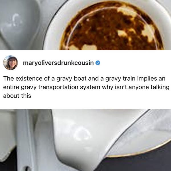 Idk why no one is talking about this huge gravy transportation system