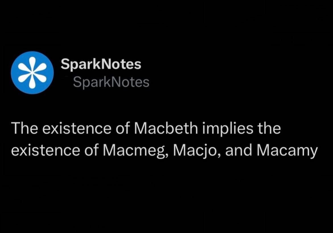 SparkNotes is out here doing their own Shakespearean math and I'm here for it