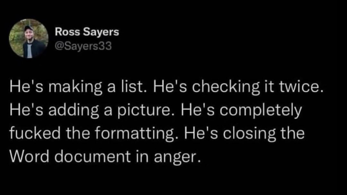 Me trying to make a simple document look good and then just giving up in rage
