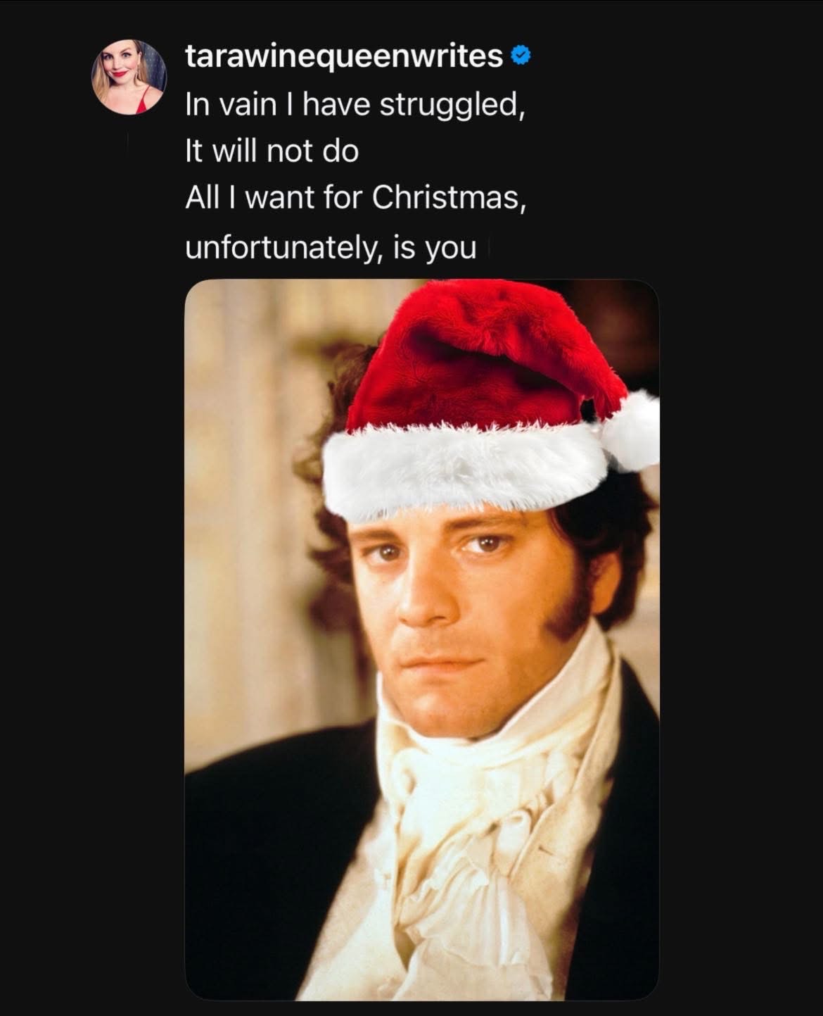 When you finally realize Christmas is all about that one person you've been trying to avoid all year.