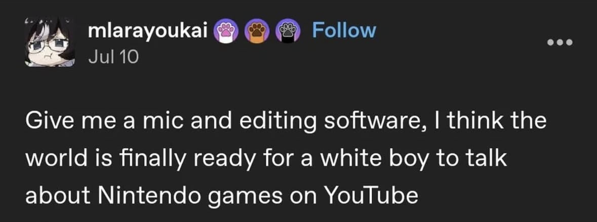 Someone finally wants to put their extensive knowledge of Nintendo games to good use on YouTube.