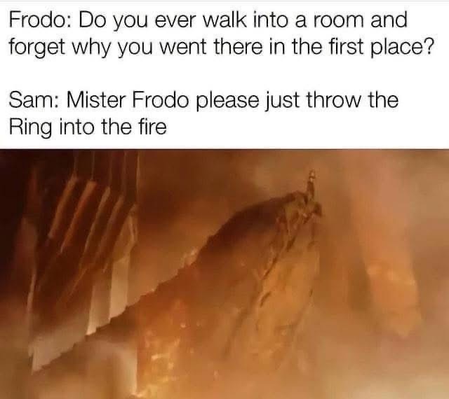 Me forgetting why I walked into a room vs. my brain reminding me of the ONE thing I need to do