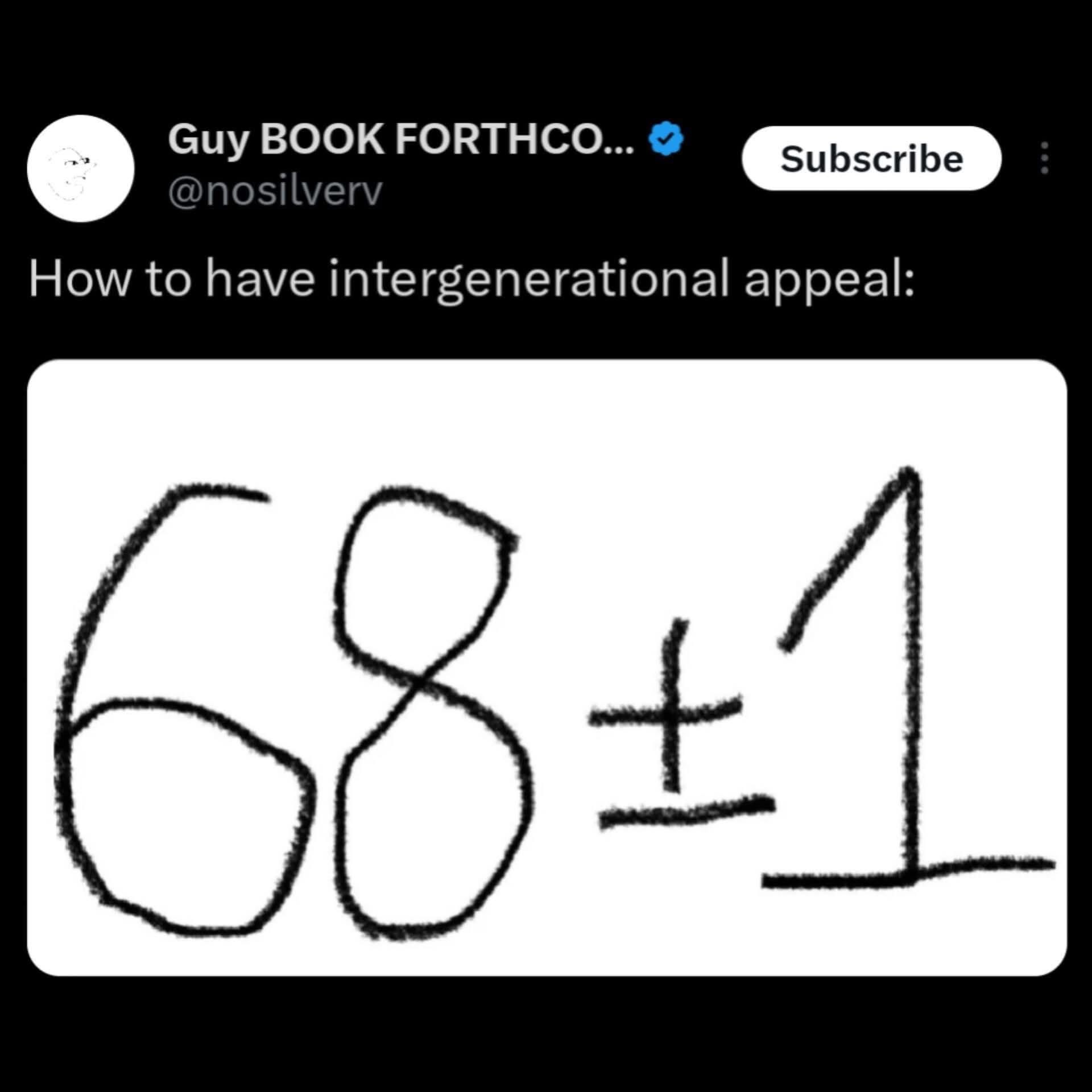 When you're trying to appeal to literally everyone, so you just guess numbers lol