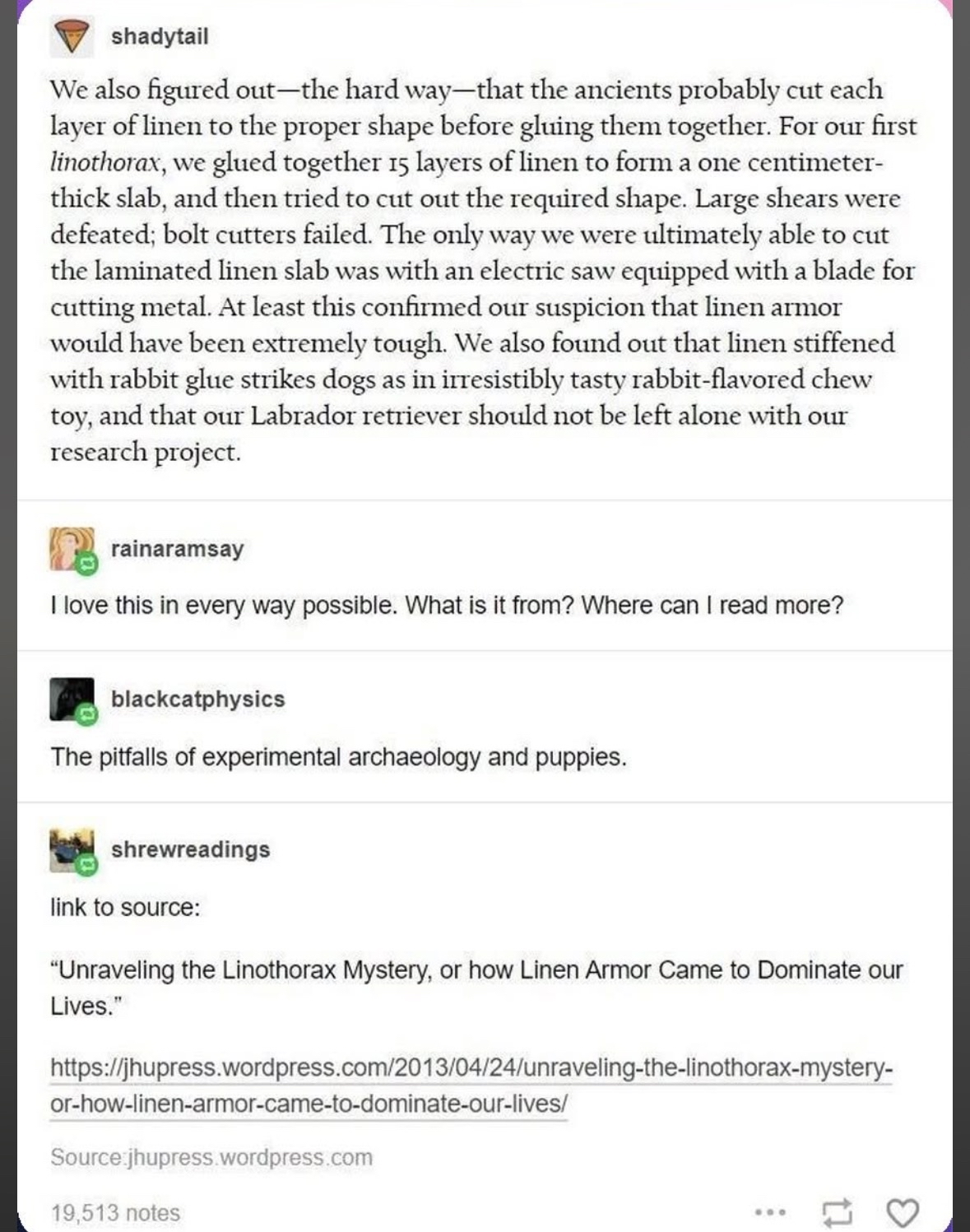 Archaeology is hard enough without your dog eating your research materials. 🥴