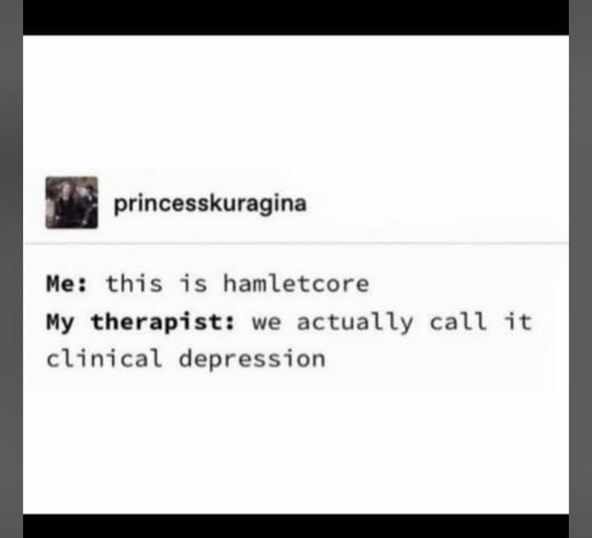 When I try to sound intellectual about my sadness but my therapist just calls it what it is lol