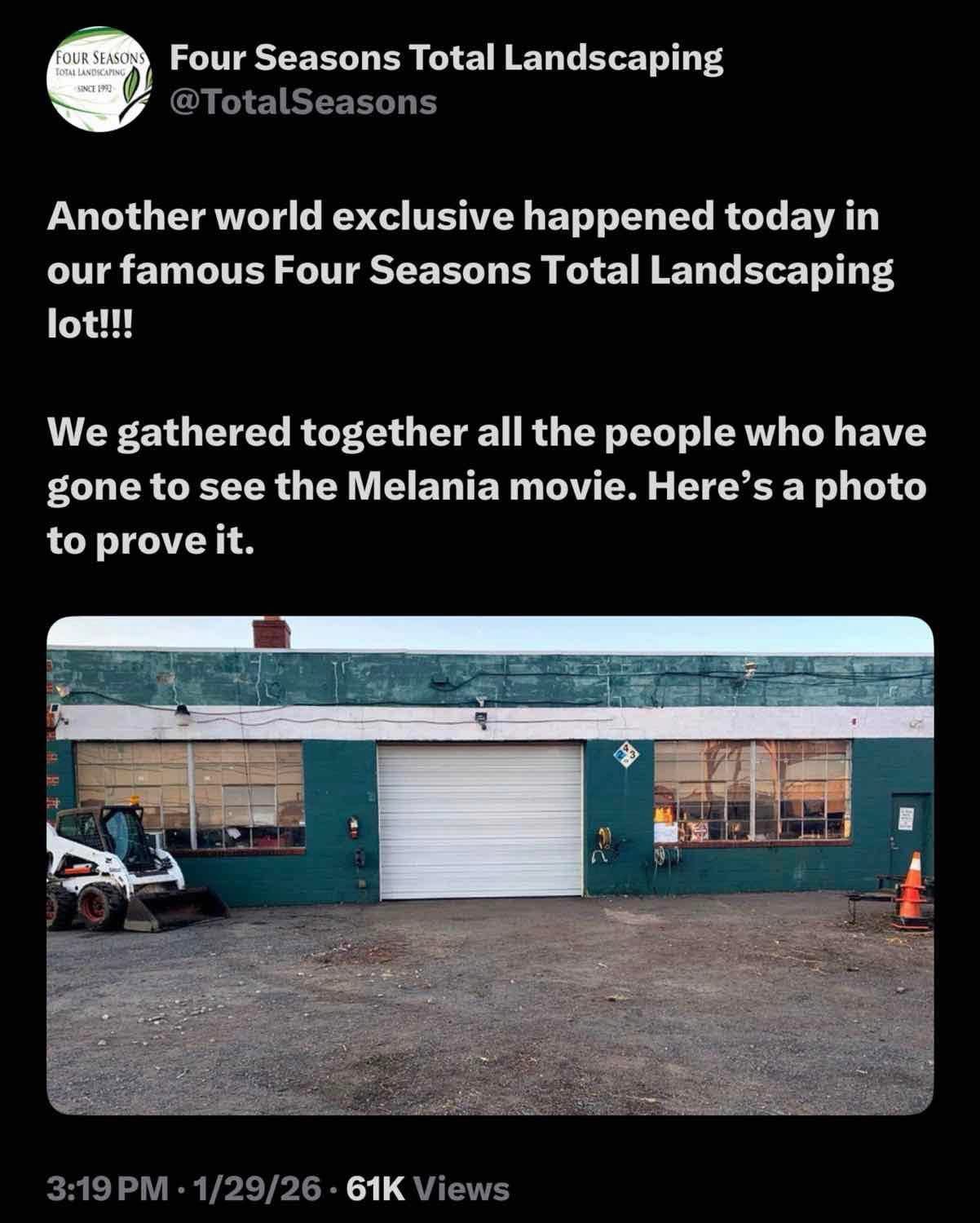 When the "world exclusive" event turns out to be an empty parking lot for a movie nobody saw.