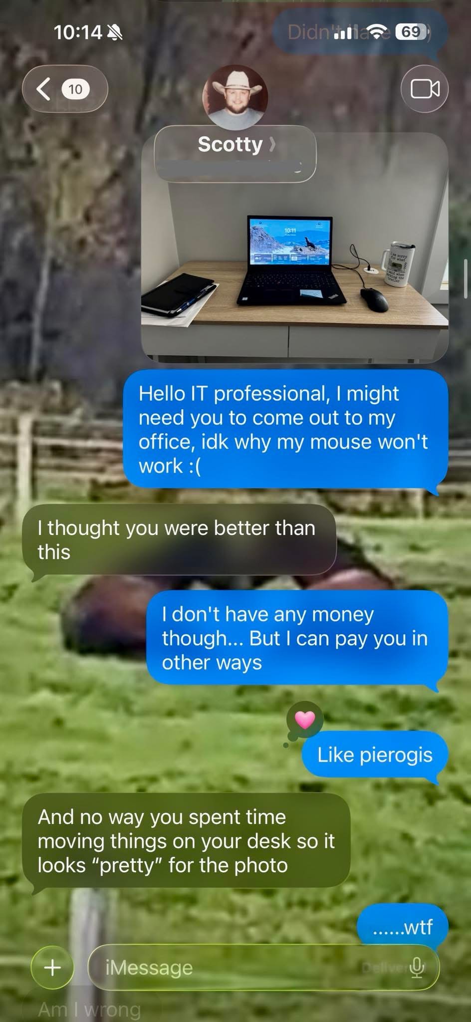 When you offer to pay your IT guy in pierogis instead of money