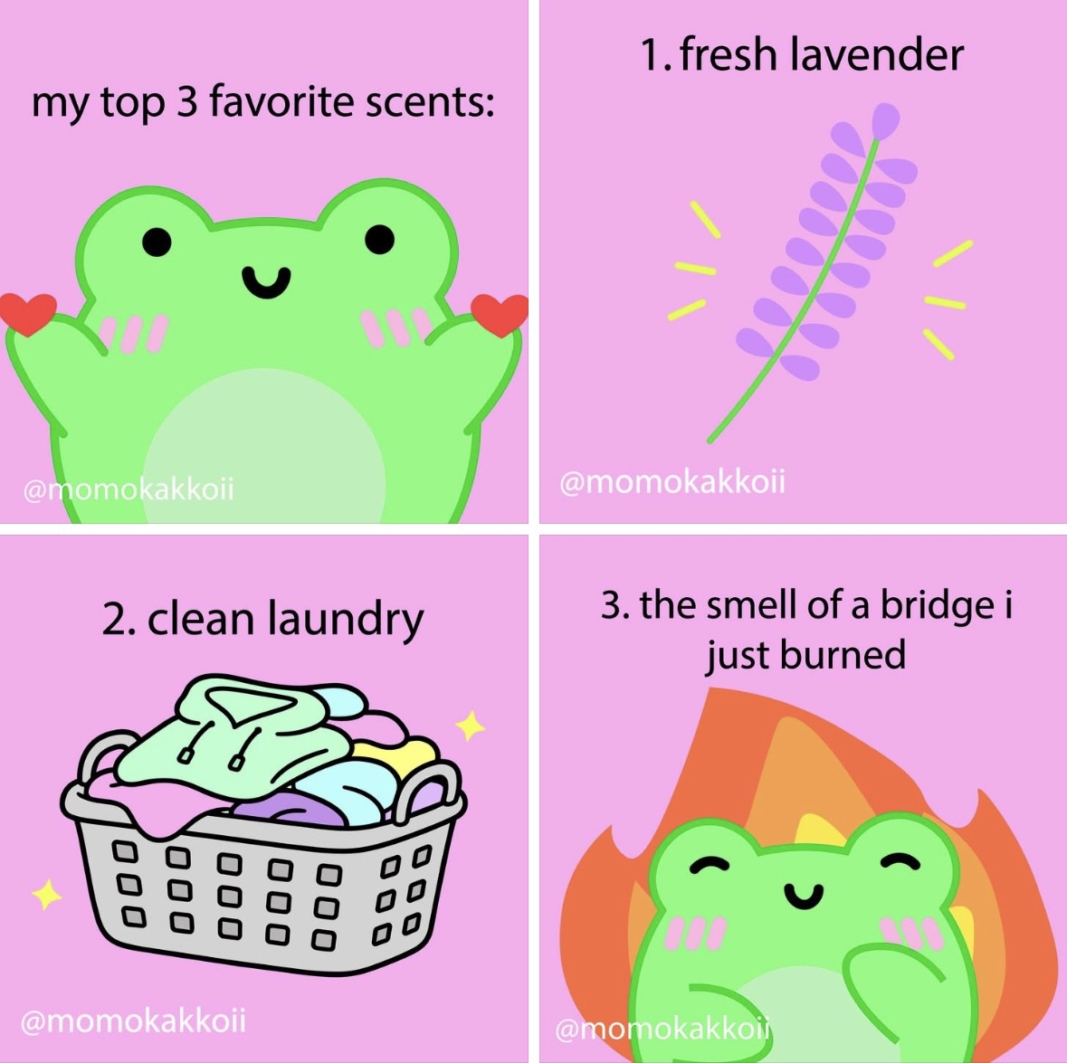 Lol I love smelling fresh laundry but burning bridges is also a top tier scent ngl
