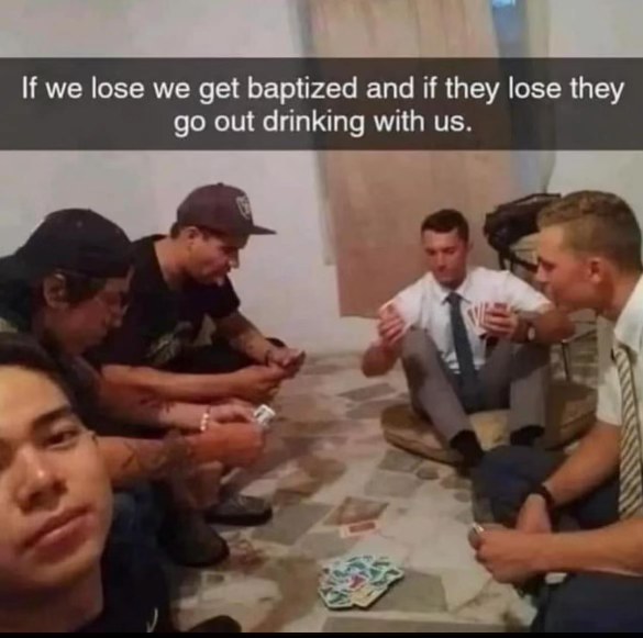 This is not how you make friends with the missionaries, but okay lol