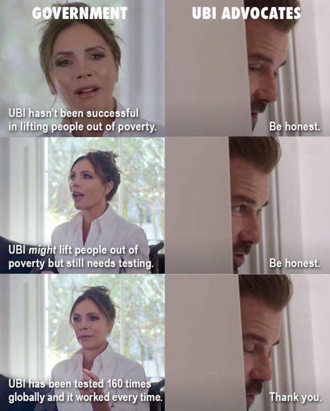 When you try to explain UBI and someone immediately shuts you down. "Be honest."