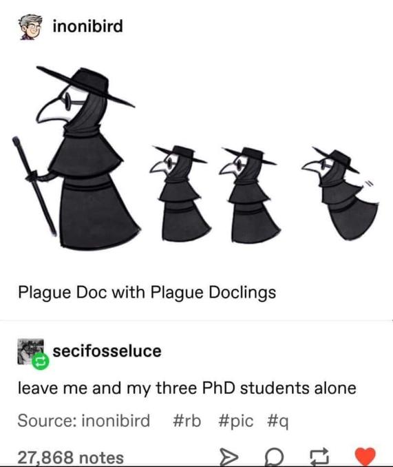 When you're that one professor with the three overachieving PhD students