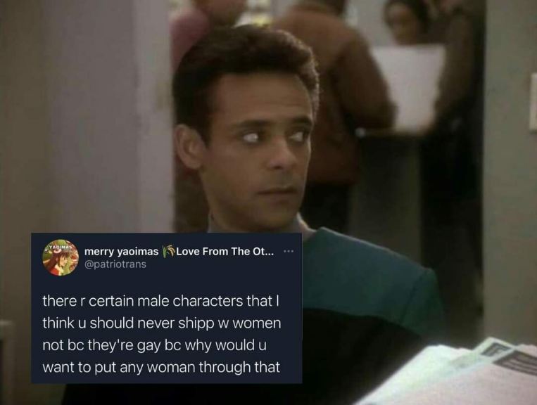 When you see a tweet that's so specific it's basically a personal attack on your fanfiction ideas