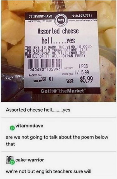 when the cheese is so good it inspires poetry