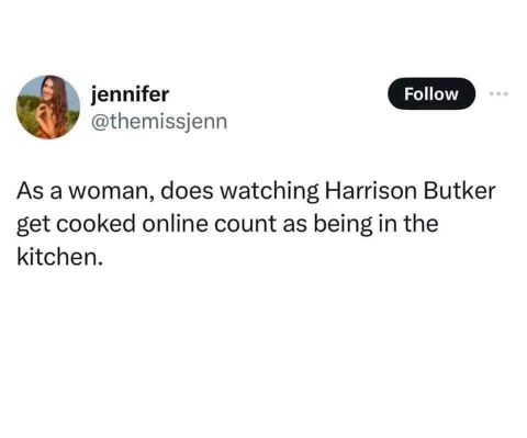When you're technically in the kitchen because you're watching someone else get roasted online
