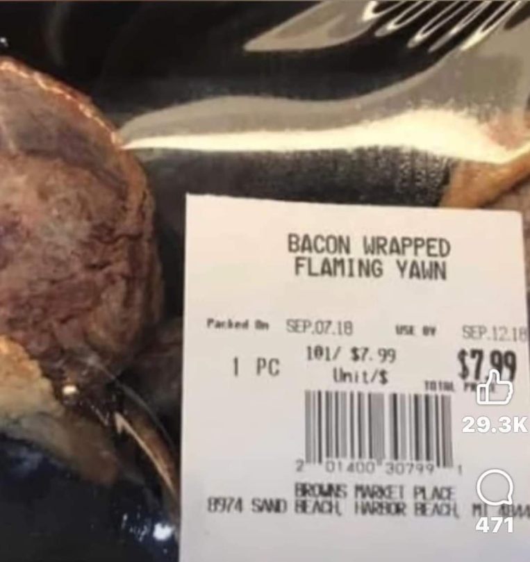 Pretty sure this should say "flaming dragon" not "flaming yawn"