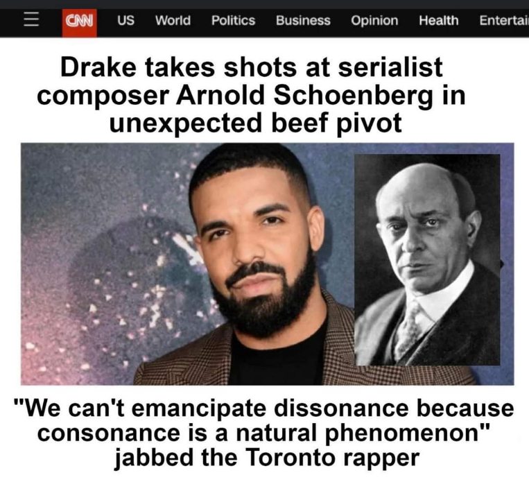 Drake getting into a beef with a classical composer is just wild