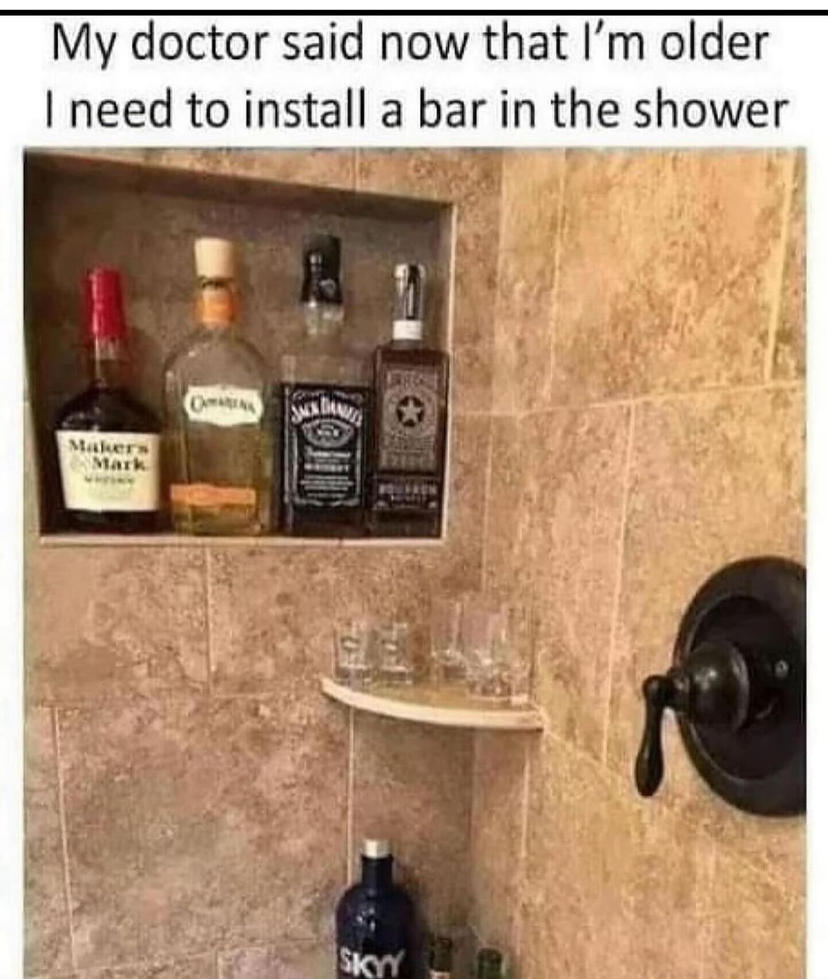 When your doctor suggests you need a 'bar' in the shower and you take it literally